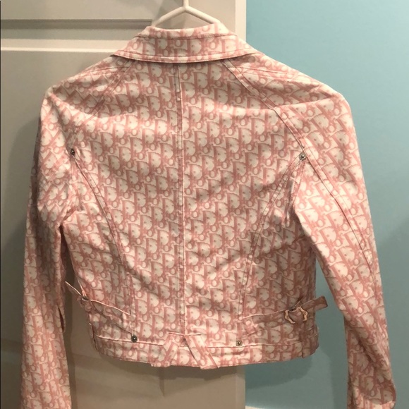 Authentic Dior pink white logo jacket size 4/36 - Picture 6 of 8